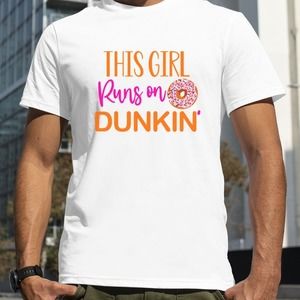 This Girl Runs On Dunkin_ Dunkin Donuts Shirt